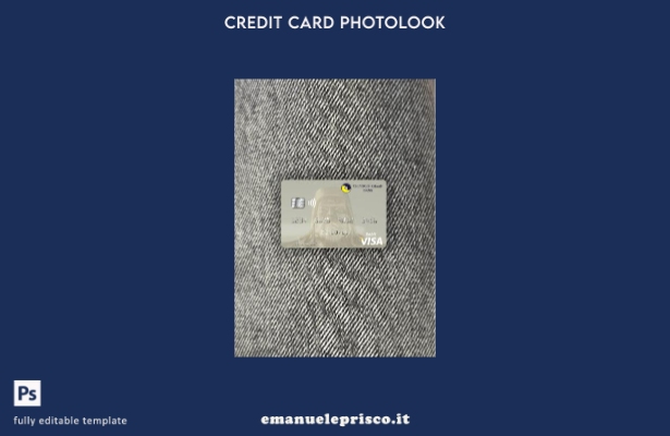 modello frontale photolook con carta di debito visto Mongolia Chinggis Khaan Ban